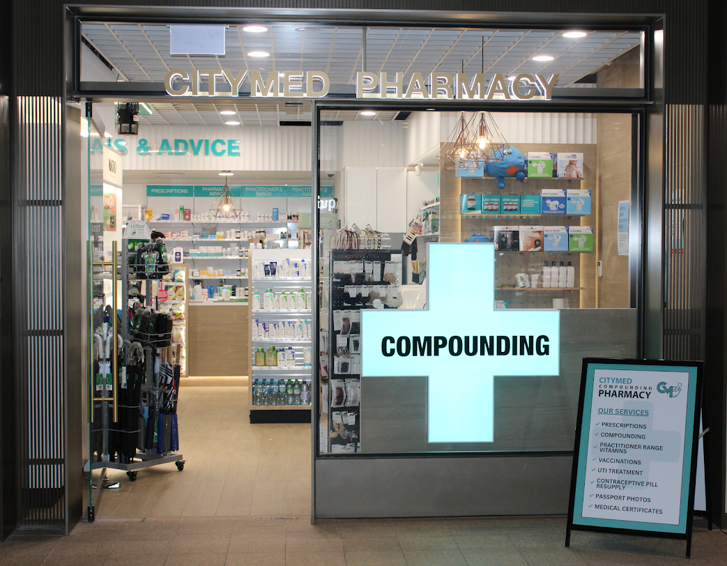 Entrance to Citymed Compounding Pharmacy at Martin Place